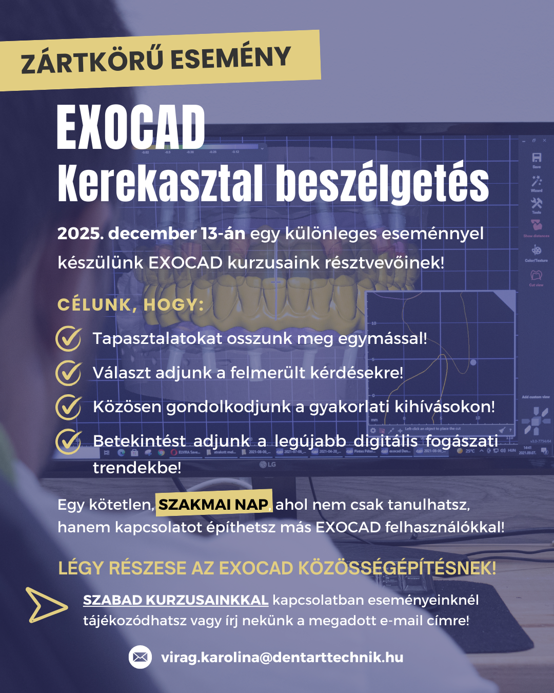 EXOCAD zartkoru rendezveny